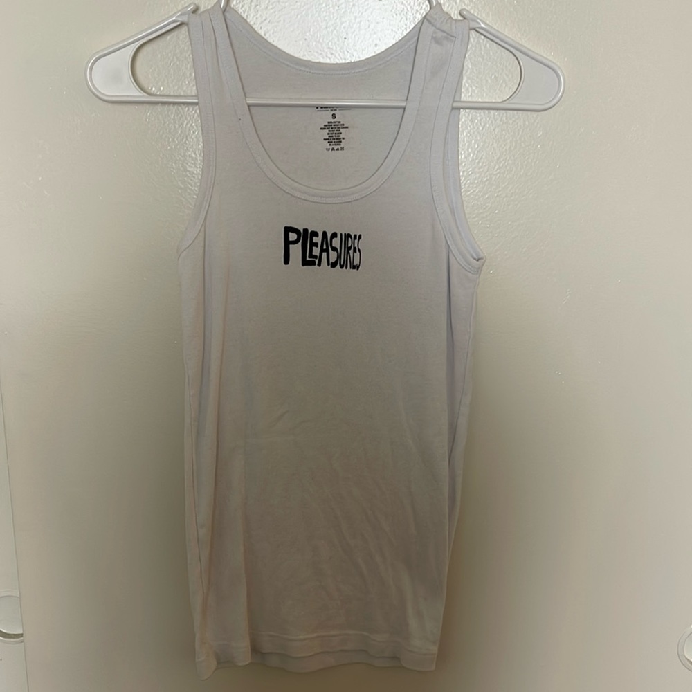 PLEASURES white tank top